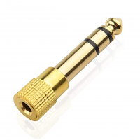 Stereo Audio Jack Adapter OTG - 6.35mm (1/4 inch) Male to 3.5mm (1/8 inch) Female